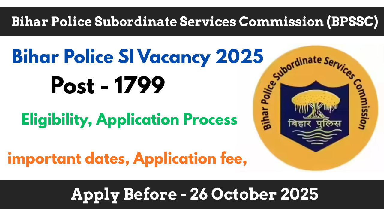 Bihar Police SI Recruitment 2025, BPSSC SI Vacancy 2025, Bihar Police Sub Inspector Jobs, Bihar Police SI Apply Online, BPSSC SI Notification 2025,Bihar Police SI Recruitment 2025, Bihar Police SI Vacancy 2025, BPSSC Sub Inspector Jobs 2025, Bihar Police SI Apply Online, Bihar Police SI Notification, Bihar Police SI Eligibility, Bihar Police SI Exam Date 2025, Bihar Police SI Application Form 2025