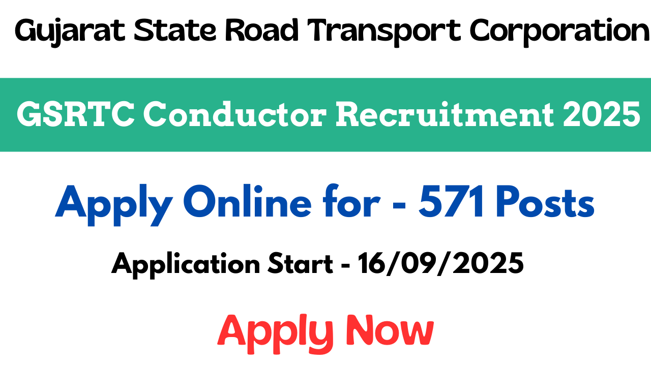 GSRTC Conductor Recruitment 2025