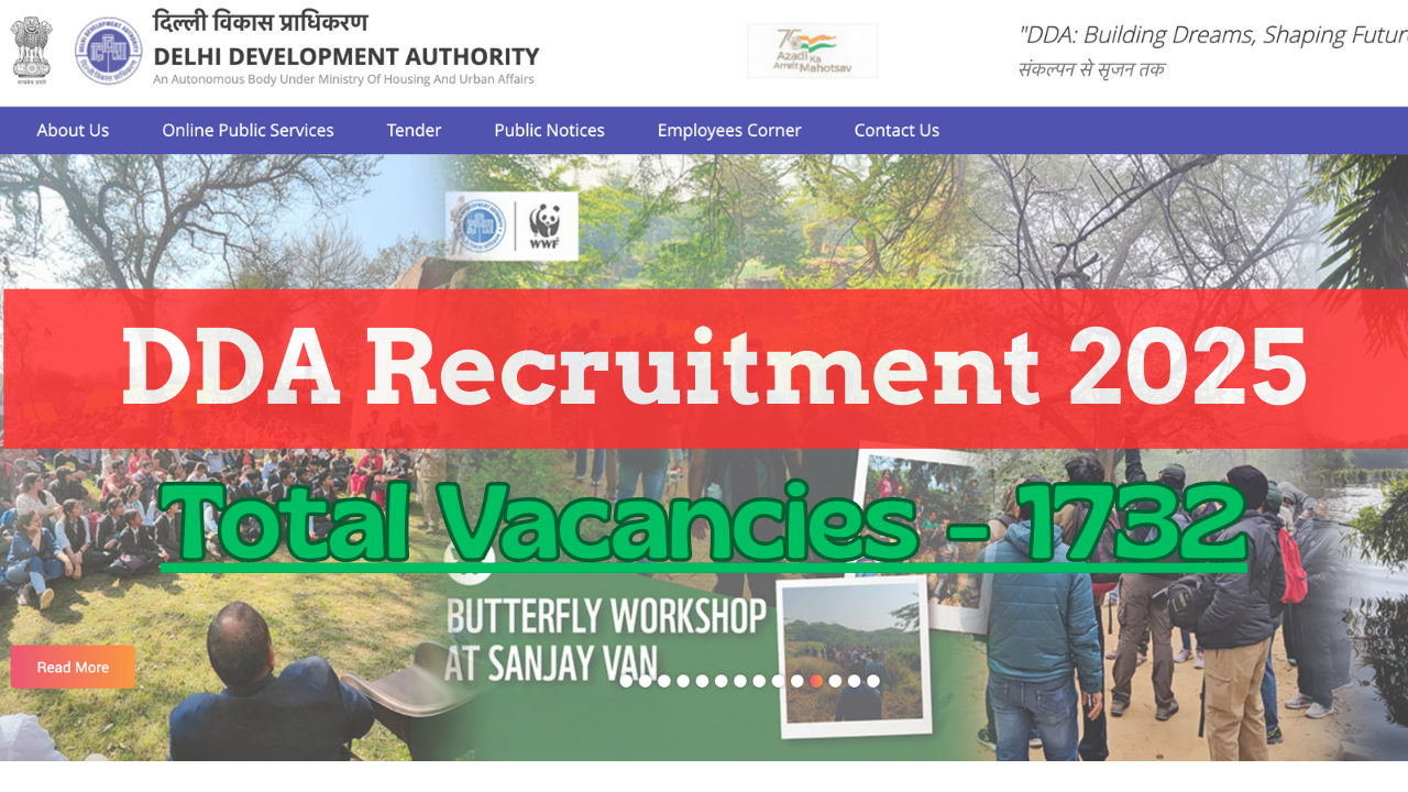 Delhi DDA Recruitment 2025,DDA Recruitment 2025, Delhi DDA Vacancy 2025, dda.gov.in recruitment, DDA online form 2025